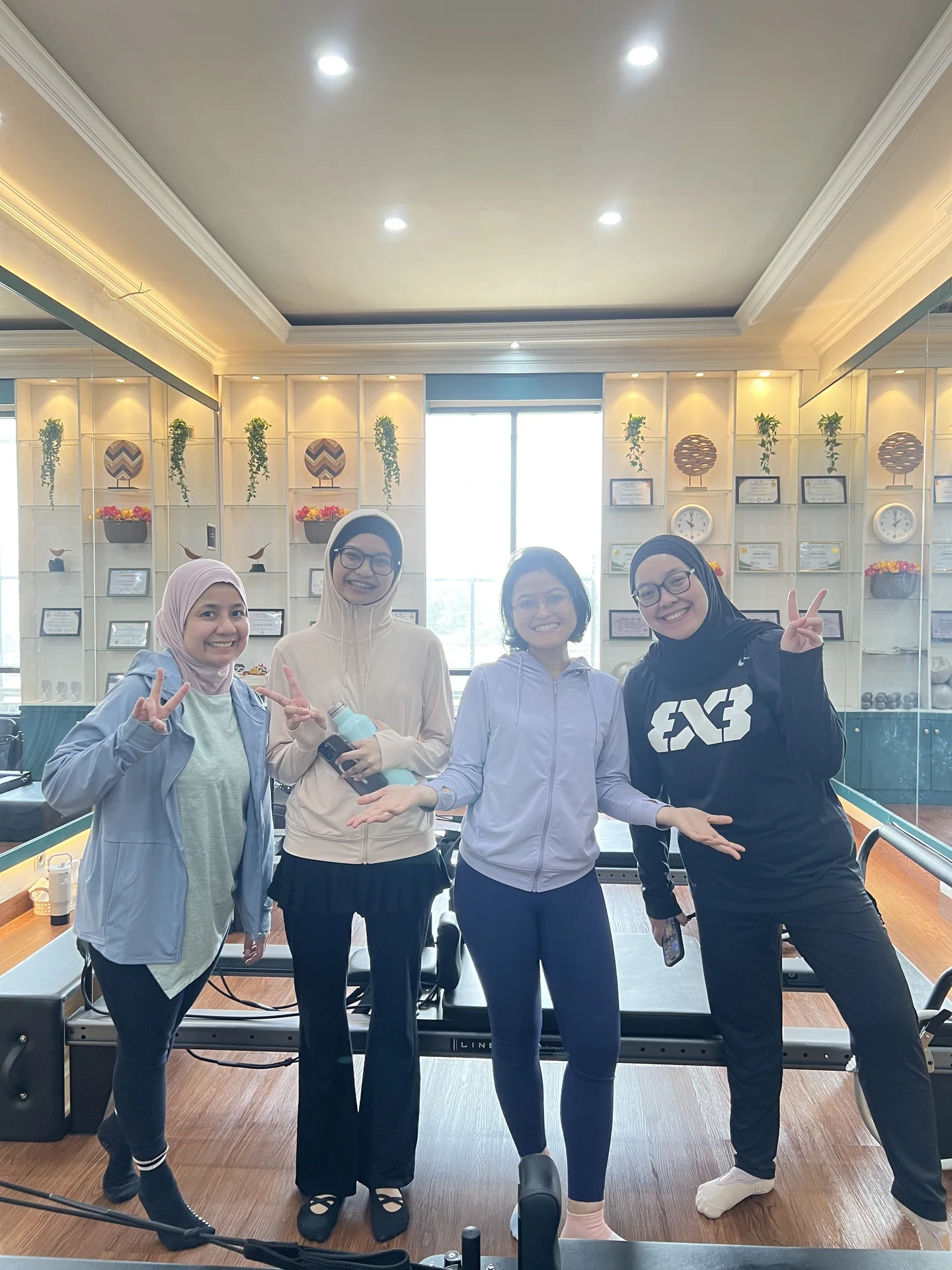 Liza Ariesta Pilates practice moment